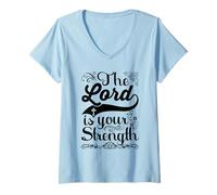 Mujer Christian Faith and Love, Harmony and Spiritual Connection Camiseta Cuello V