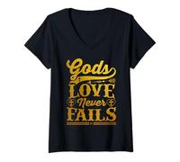 Mujer Christian Faith and Love, Harmony and Spiritual Connection Camiseta Cuello V