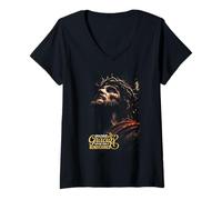 Mujer Christian Religious Believe Blessed Faith God Bible Verse Camiseta Cuello V