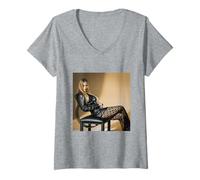 Mujer Christina Applegate Dead To Me Presentadora por Michael Grecco Camiseta Cuello V
