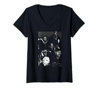 Mujer Chuck D & Flavor Flav Public Enemy Hip Hop por AJ Barratt Camiseta Cuello V