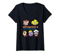 Mujer Chuck E. Cheese's Where A Kid Can Be A Kid Friendly Faces Camiseta Cuello V