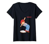 Mujer Chucky Baseball Swing Mayhem Camiseta Cuello V