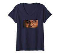 Mujer Chucky Don’t Turn Your Back On Me Front and Back Camiseta Cuello V