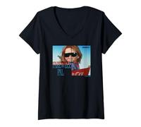 Mujer Chucky Farewell PAL Sunglasses Retro Horror Camiseta Cuello V