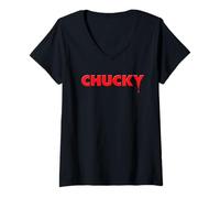 Mujer Chucky Which Chucky Are You Today? Front & Back Camiseta Cuello V