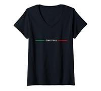 Mujer Ciao Todos ustedes Italia Italia Hola a Todos Camiseta Cuello V