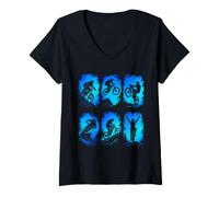 Mujer Ciclismo de montaña Freestyle MTB Ciclista Camiseta Cuello V