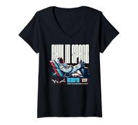 Mujer Ciencia ficción Chill In Space Chill Beyond Time Cosmo Blast Camiseta Cuello V