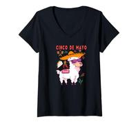 Mujer Cinco De Mayo Mexican Llama Fiesta Party Pinata Women Men Camiseta Cuello V