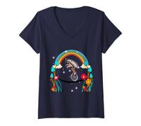 Mujer Circo Artista Niño Pulga Pulgas Insecto Artistas Niñas Niños Camiseta Cuello V