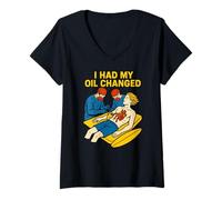 Mujer Cirugía de derivación cardíaca I Had My Oil Changed Fun Mens Get Well Camiseta Cuello V