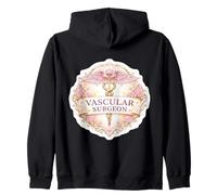 Mujer Cirujano Vascular Caduceo Insignia Cirugía Cirugía MD Quirúrgica Sudadera con Capucha