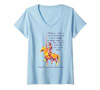 Mujer Cita de Don Quijote Camiseta Cuello V
