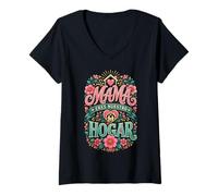 Mujer Cita gráfica de la Familia Das Leben ist Schön Weil Wir Als German Camiseta Cuello V