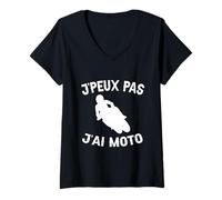Mujer Citas De Motocicleta Memes De Motocicleta No Puedo Tener Una Motocicleta Camiseta Cuello V