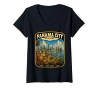 Mujer Ciudad de Panamá Vacaciones en Panamá Ciudad Camiseta Cuello V