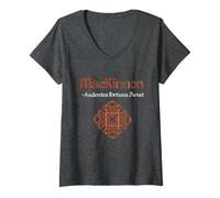 Mujer Clan MacKinnon Scottish Pride - Camiseta Camiseta Cuello V