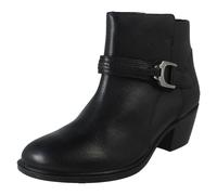 Mujer Clarks con Cremallera Bloque de Tacón Estilo Informal Botines - Neva