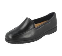 Mujer Clarks Cuero Ancho E / Ee Mocasines Planos Casual Zapatos Cómodos -