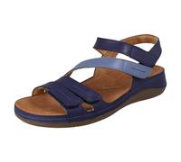 Mujer Clarks Cuero Cuádruple Cierre Adhesivo Tira Informal Sandalias de Verano -