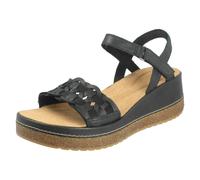 Mujer Clarks Cuero Cuña Peep Toe Tira Sandalias de Verano - Kassanda Barra