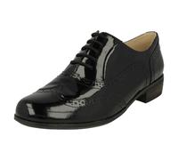 Clarks Hamble Oak 203467135 - Zapatos casual de cuero para mujer, Negro (Noir (Black Pat)), 35.5 EU (3 Damen UK)