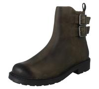 Mujer Clarks Hebilla Detallado con Cremallera Botines de Piel - Orinoco2 Bay