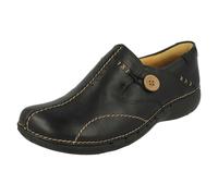 ' Mujer Clarks ' sin Cordones Un Estructurado Zapatos - un Loop