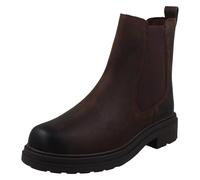 Mujer Clarks Suela Gruesa Cuero Altura Media Chelesea Botas - Orinoco3 Top