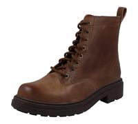 Mujer Clarks Suela Gruesa Leather Estilo Combate Botas con Cordones Orinoco3
