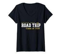 Mujer Clase de 2026 Parques Nacionales Road Trip Graduación We out Camiseta Cuello V