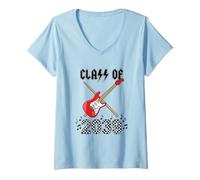 Mujer Clase de 2039 Pre-K Grow with Me Music Band Camiseta Cuello V