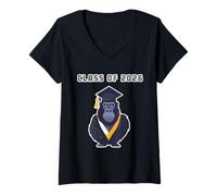 Mujer Clase de graduación de 2026 Gorilla Freshman High School Senior Camiseta Cuello V