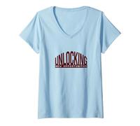 Mujer Clase de Liderazgo, Club de Servicio, Frase de Club de Liderazgo Camiseta Cuello V