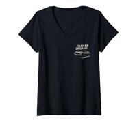 Mujer Clásico Coche automovilista Camiseta Cuello V
