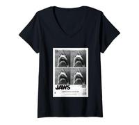 Mujer Clásico Don't Go In The Water de Jaws 2025 Camiseta Cuello V