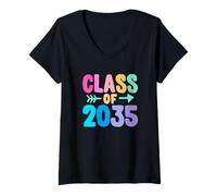 Mujer Class of 2035 Graduation Grow with Me Camiseta Cuello V