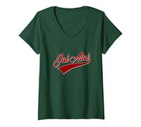 Mujer Classic Jai Alai Basque Pelota Vasca Pilota Pelotari Camiseta Cuello V