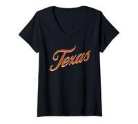Mujer Classy Texas Print. Camiseta Cuello V