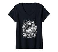 Mujer Cleopatra VII La Serpiente Viste el Camiseta Cuello V