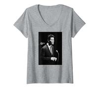 Mujer Cliff Richard con Las Sombras Live Royal Command 1962 Camiseta Cuello V