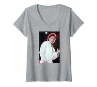 Mujer Cliff Richard Desde La Distancia El Evento Live Wembley 1989 Camiseta Cuello V
