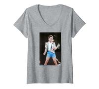 Mujer Cliff Richard El Evento en Vivo Wembley Desde una Distancia 1989 Camiseta Cuello V