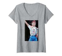 Mujer Cliff Richard El Evento Wembley Desde una Distancia en Vivo 1989 Camiseta Cuello V