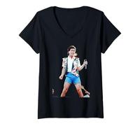 Mujer Cliff Richard El Evento Wembley en Vivo Desde una Distancia 1989 Camiseta Cuello V