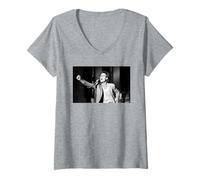 Mujer Cliff Richard en Directo en el Festival Pop de la Rosa Dorada de Montreux 1984 Camiseta Cuello V