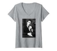 Mujer Cliff Richard Summer Holiday Cantante Pop 1963 Camiseta Cuello V