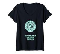 Mujer Club de Chicas Malas Camiseta Cuello V