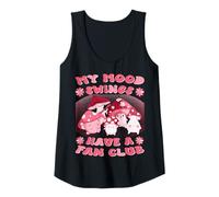 Mujer Club de Fans de Mood Swings para Mujer - Diseño de Hongo Kawaii Camiseta sin Mangas